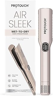 PROTOUCH AIR SLEEK WET-TO-DRY Hair Straightener, Instant Drying, Smooth Styling | Zero Heat Damage | Premium Hair Styling ...