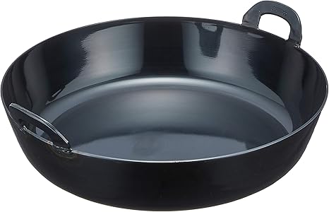 ベルギー製 EBM 鉄 プレス 厚板 揚鍋 45cm(板厚3.2mm) - 調理器具