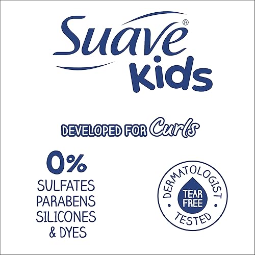 Miniatura 11 de Suave Kids Naturals Champú sin sulfato para rizos de niños, almendra dulce y miel Probado por dermatólogos y sin desgarros, 20 onzas