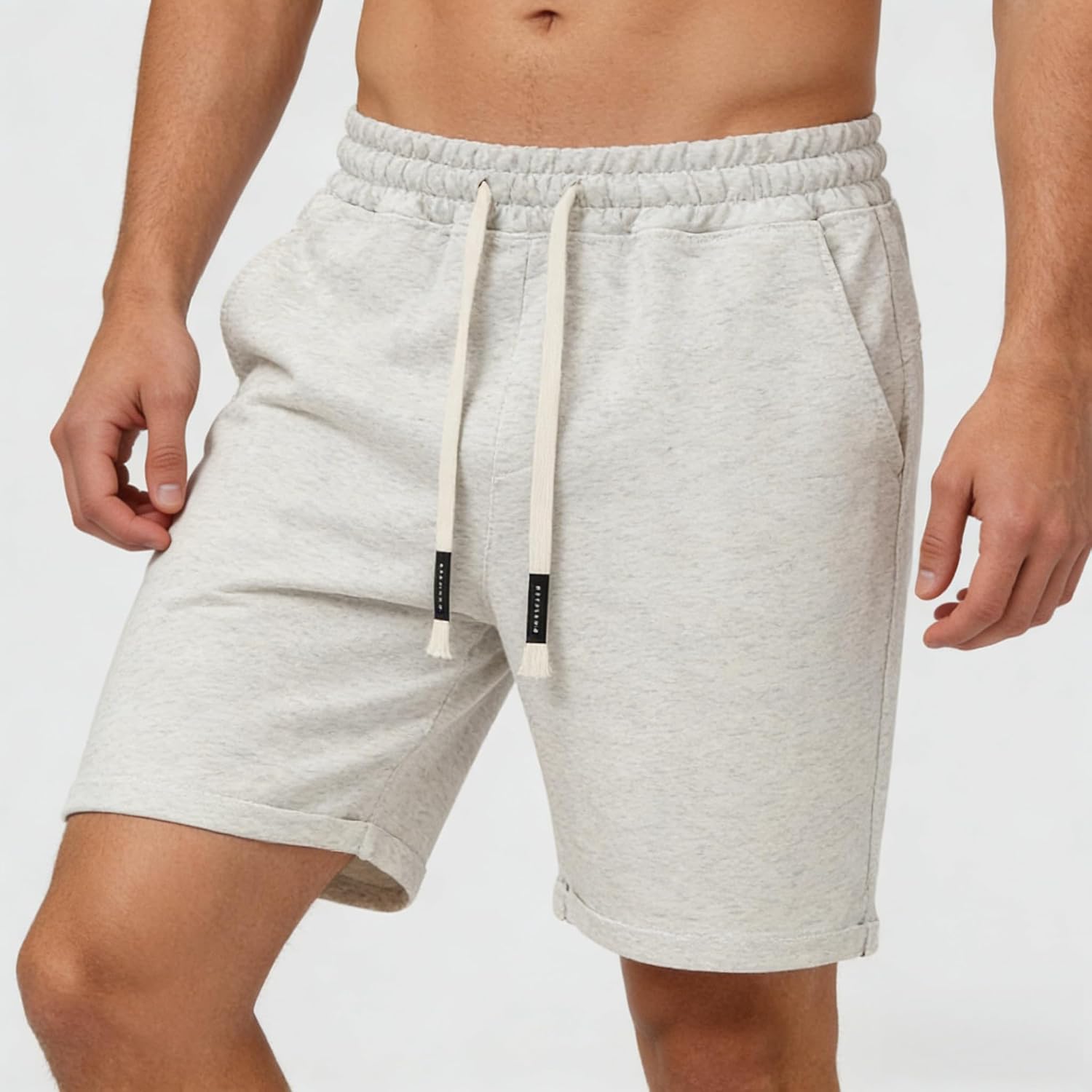 4 Pack Mens Casual Shorts Mens Elastic Waist Shorts Mens Drawstring Shorts Summer Shorts for Men with Pockets