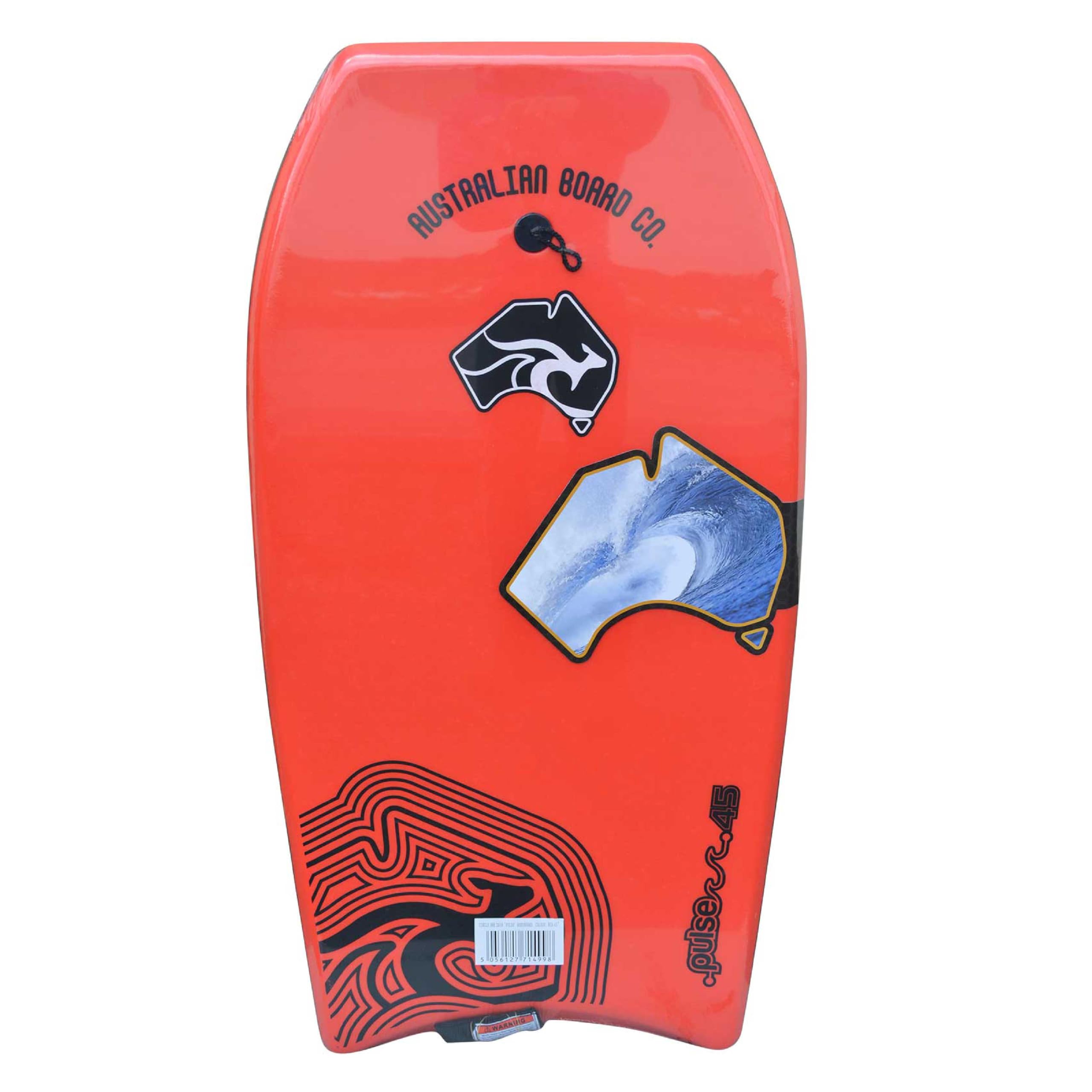 45inch Adults Pulse Series EPS Bodyboard by Australian Board Company, Red