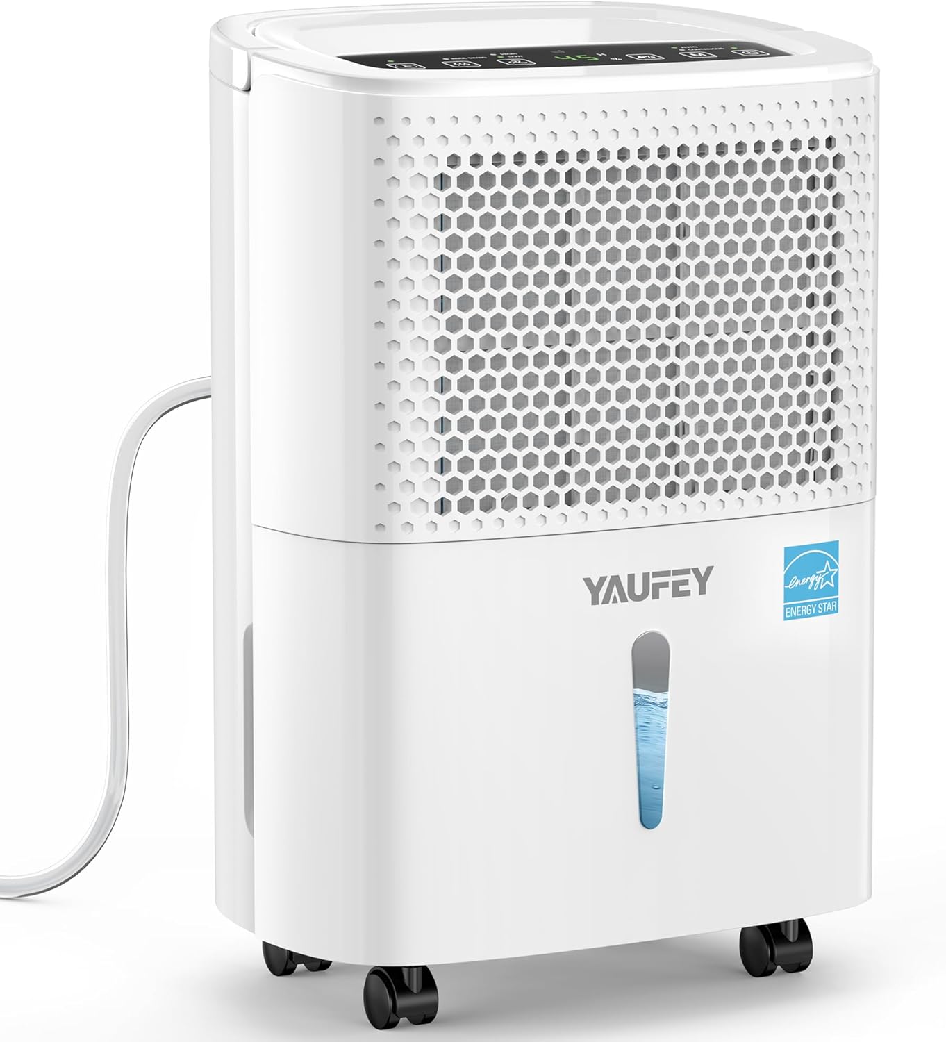 Yaufey 2025 Most Efficient Energy Star Dehumidifier for 2,000 Sq. Ft. Home, Basement and Large Room - Powerful, Quiet with Humidity Control, Timer, Drain Hose and Water Tank product image