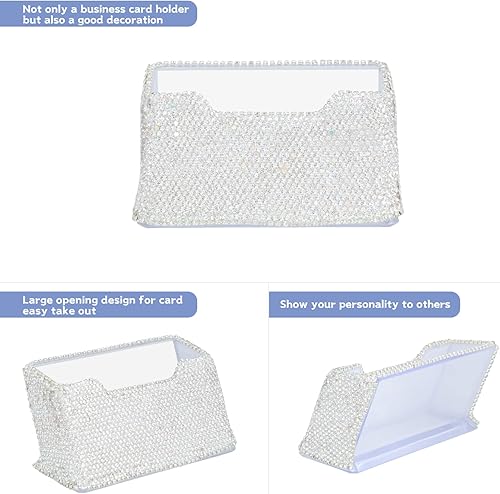 Miniatura 3 de KEYPOWER Soporte para tarjetas de visita para oficina, pantalla profesional y de lujo, tarjeta de identificación de oficina para mujer con