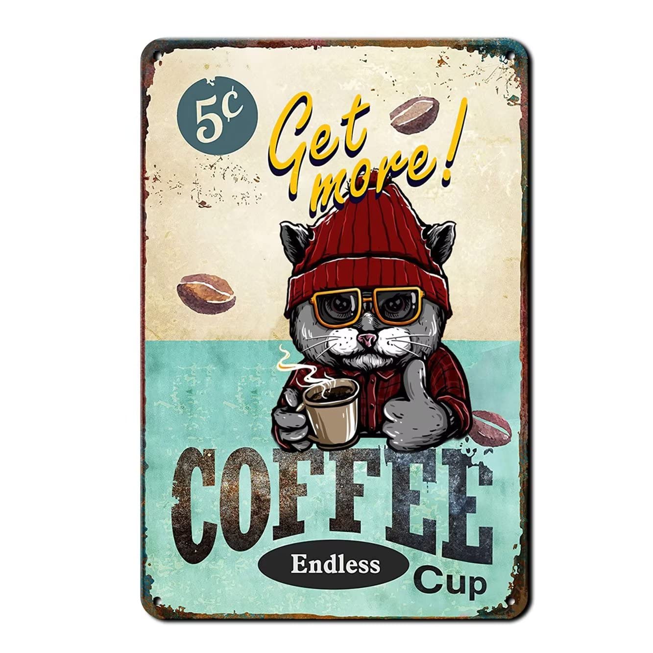 Vintage Metal Sign Gift Bedroom Retro Novelty Cafe Store Tin Signs. Vintage Metal Sign Gift Bedroom Retro Novelty Cafe Store tin Signs 5.5x8inch