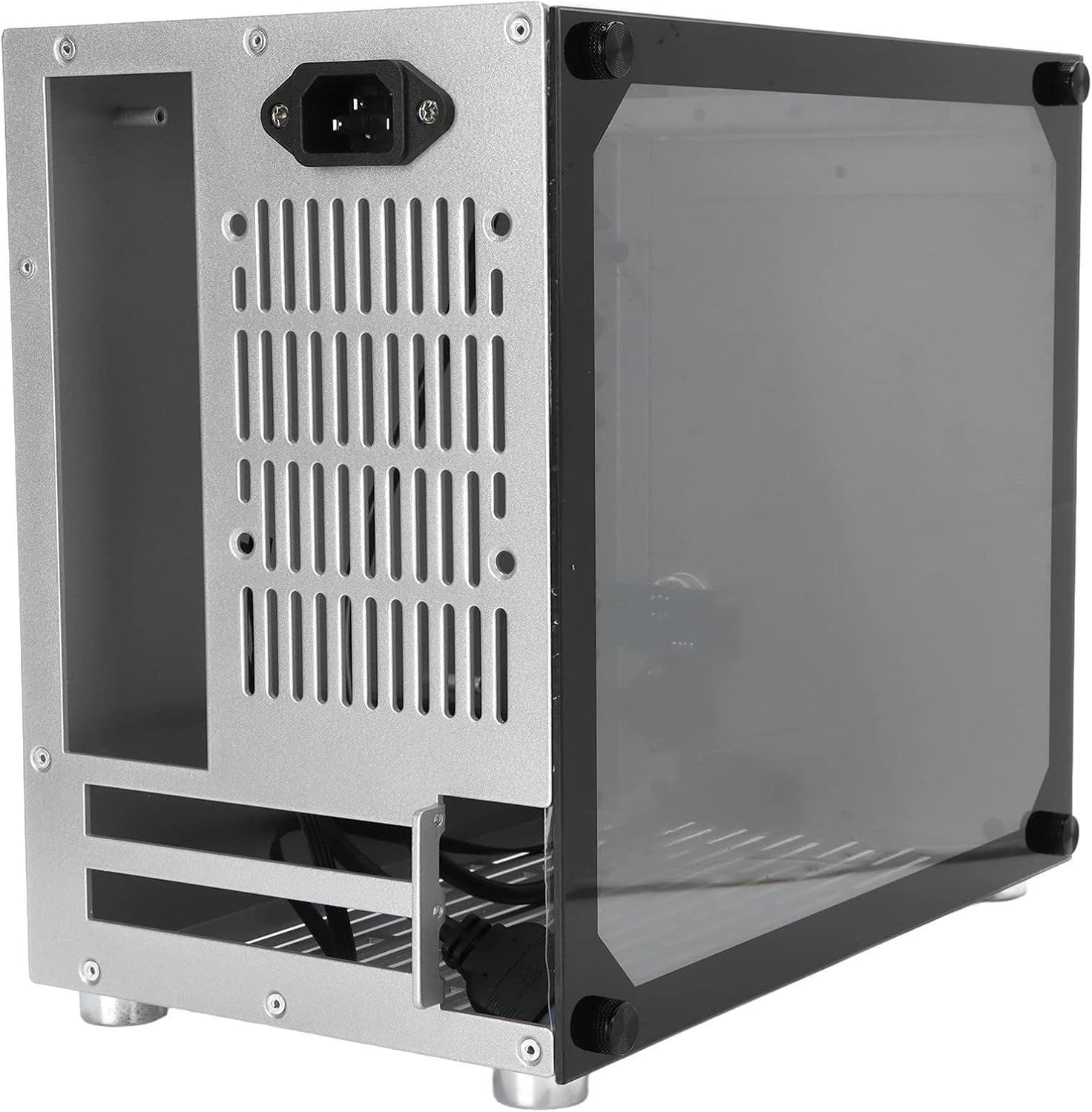 MiniITX Computer Case, Mini Tower Silent PC Computer Case Support 2