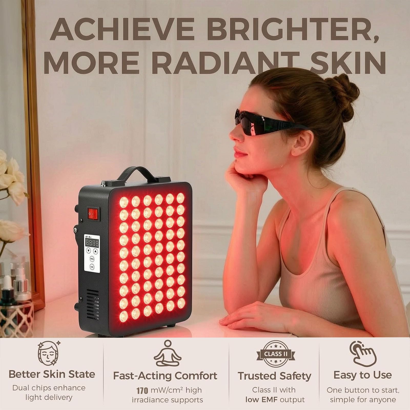 その他 SOLED RED LIGHT THERAPY PANEL Amazon.com: Red Light Therapy Panel for Body & Face, 850nm Near