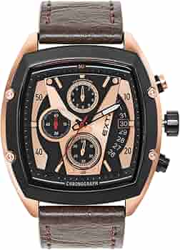 Buy EXTRI Analog Black Dial Men's Watch-X6066-E at Amazon.in