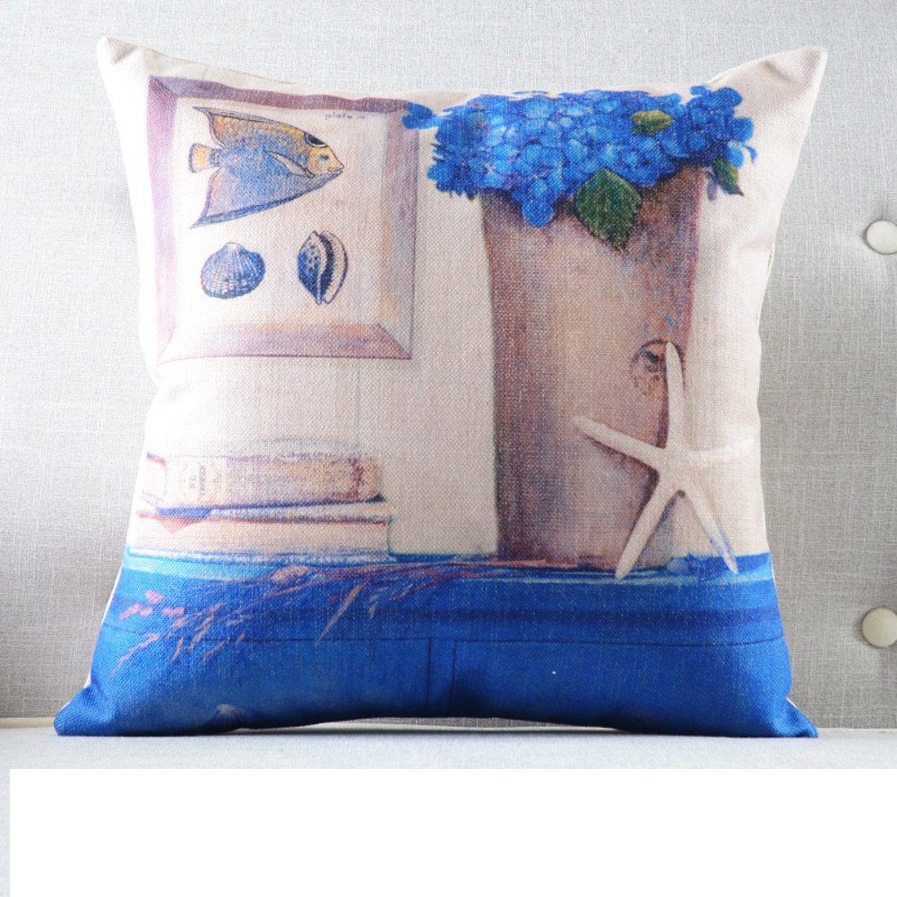 Oreiller en coton style méditerranéen antique aux motifs complexes