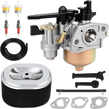 طقم مكربن 750143 متوافق مع غسالة ضغط الغاز North-ern Tool Powerhorse 212cc 6HP 3100 PSI 2.5 GPM، بديل لأجزاء المحرك الأفقي Straton CR950 XR950 OHV