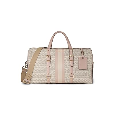 MICHAEL Michael Kors Bedford Travel Extra Large Duffle Bag Bags Vanilla/Soft Pink, Leather