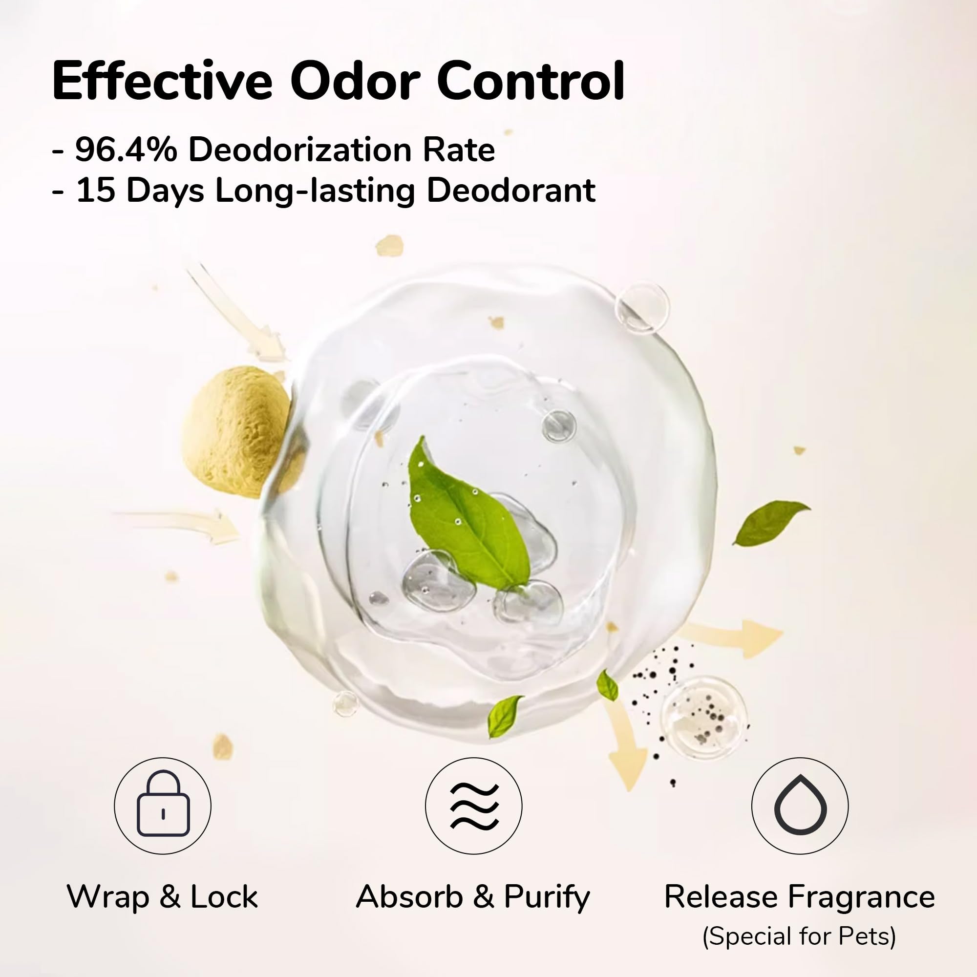 Illustration of Tofu Cat Litter Effective Odor Control