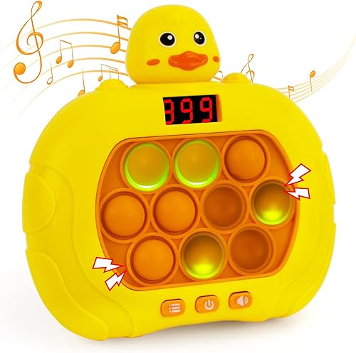 Juego de empuje rápido, juguetes de juego de luz emergente, versión mejorada con pantalla LED de liquidación de juegos, juego de rompecabezas de