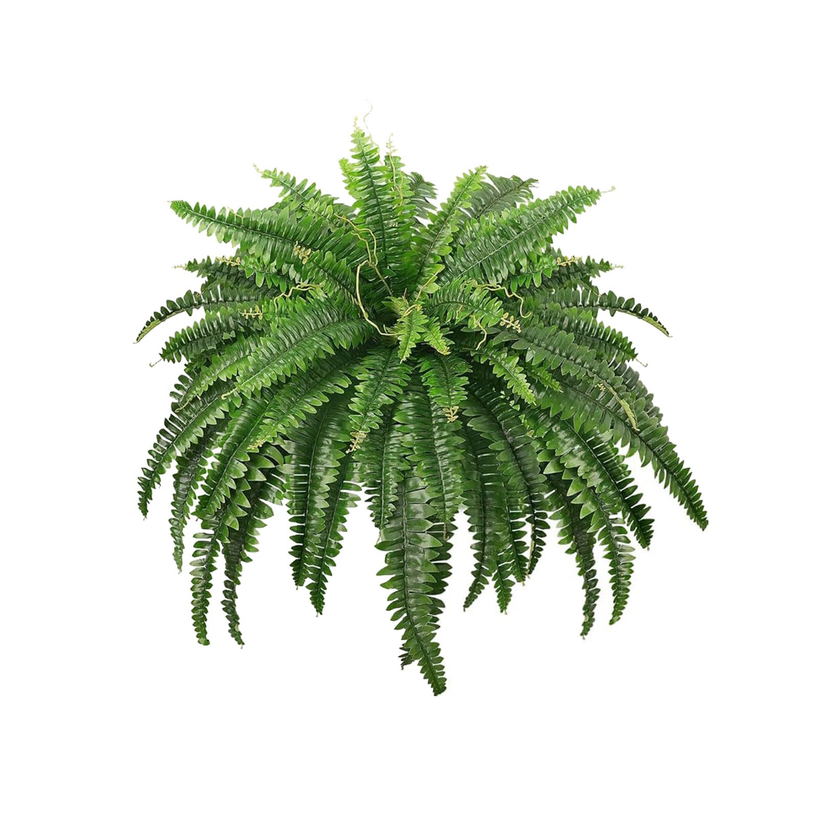 NVOQILIN Beautiful Artificial Green Fern Leaves Arrangement Realistic Plant for Shelf Desktop or Wall Mounted Decoration Plant Wall Arrangement