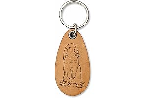 Rabbit KeyChain - Genuine Leather with Adorable Bunny Design