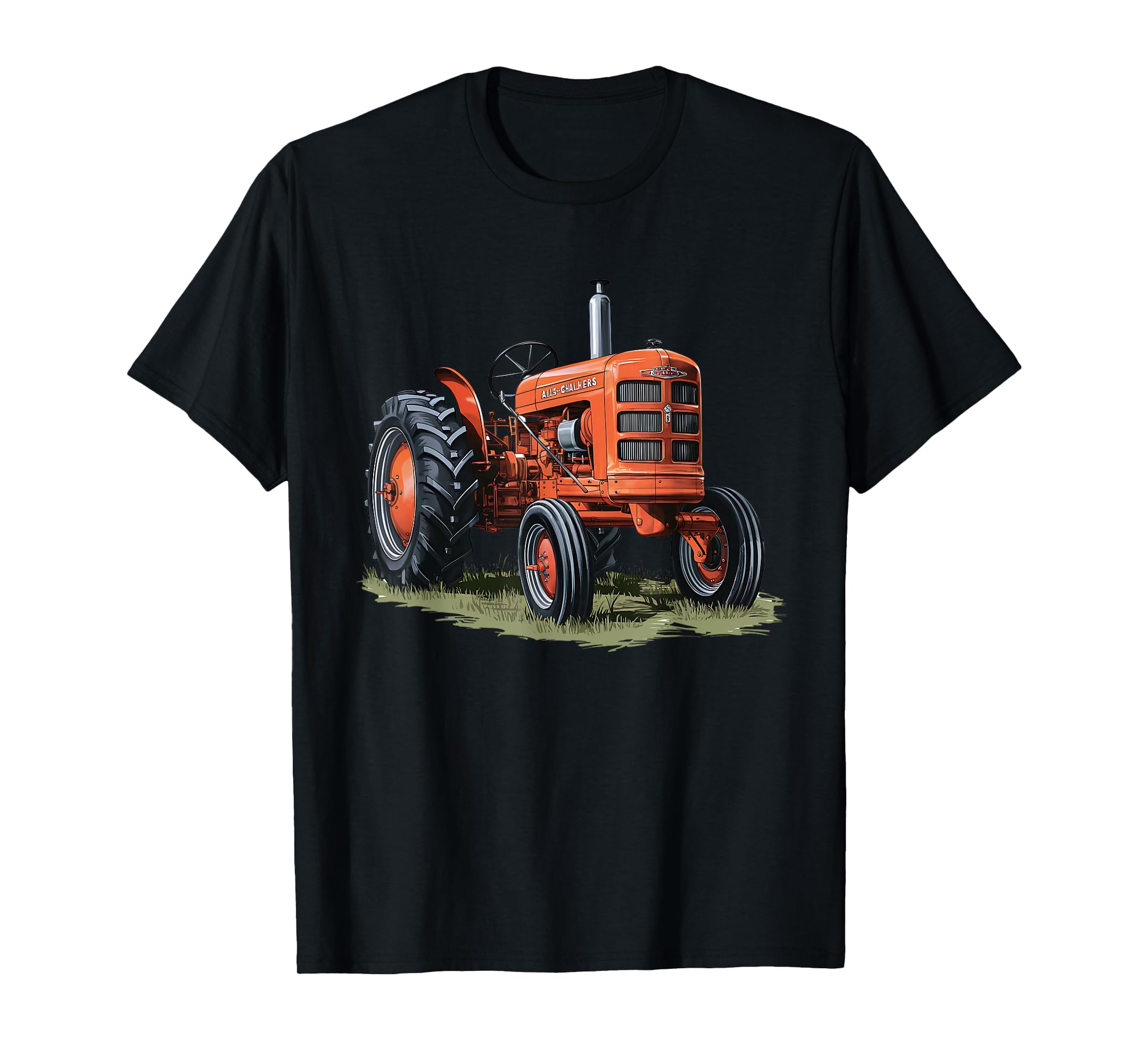 Vintage Tractor Farm Vintage Alis Chalmers Tractor T-Shirt - Unisex-Adult, Black, Small, Short Sleeve, T-Shirt
