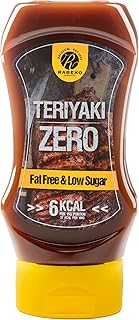 Rabeko Zero Sauce -Teriyaki, 1 x 350ml ohne Zucker & wenig Fett - gesunde Low Carb Produkte kalorienreduziert fettreduziert für Salat, Pommes Frites, Burger, Grill - Gluten und Laktosefrei