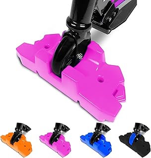 50 Strong Scooter Stand - Fits Most Scooters - Interlocking Offset Extra Stable Base - Pink