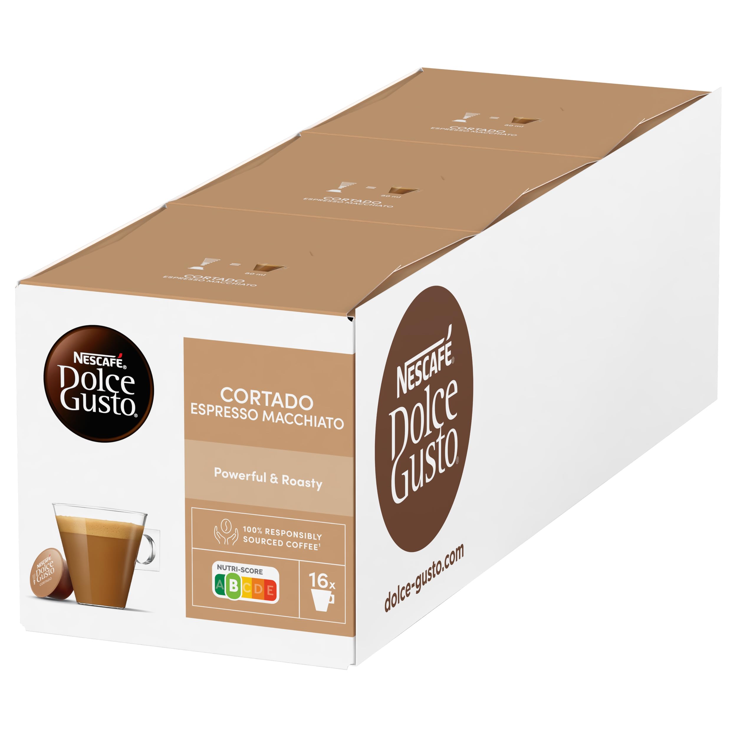 Dolce Gusto Cortado Espresso Macchiato (Pack of 3)