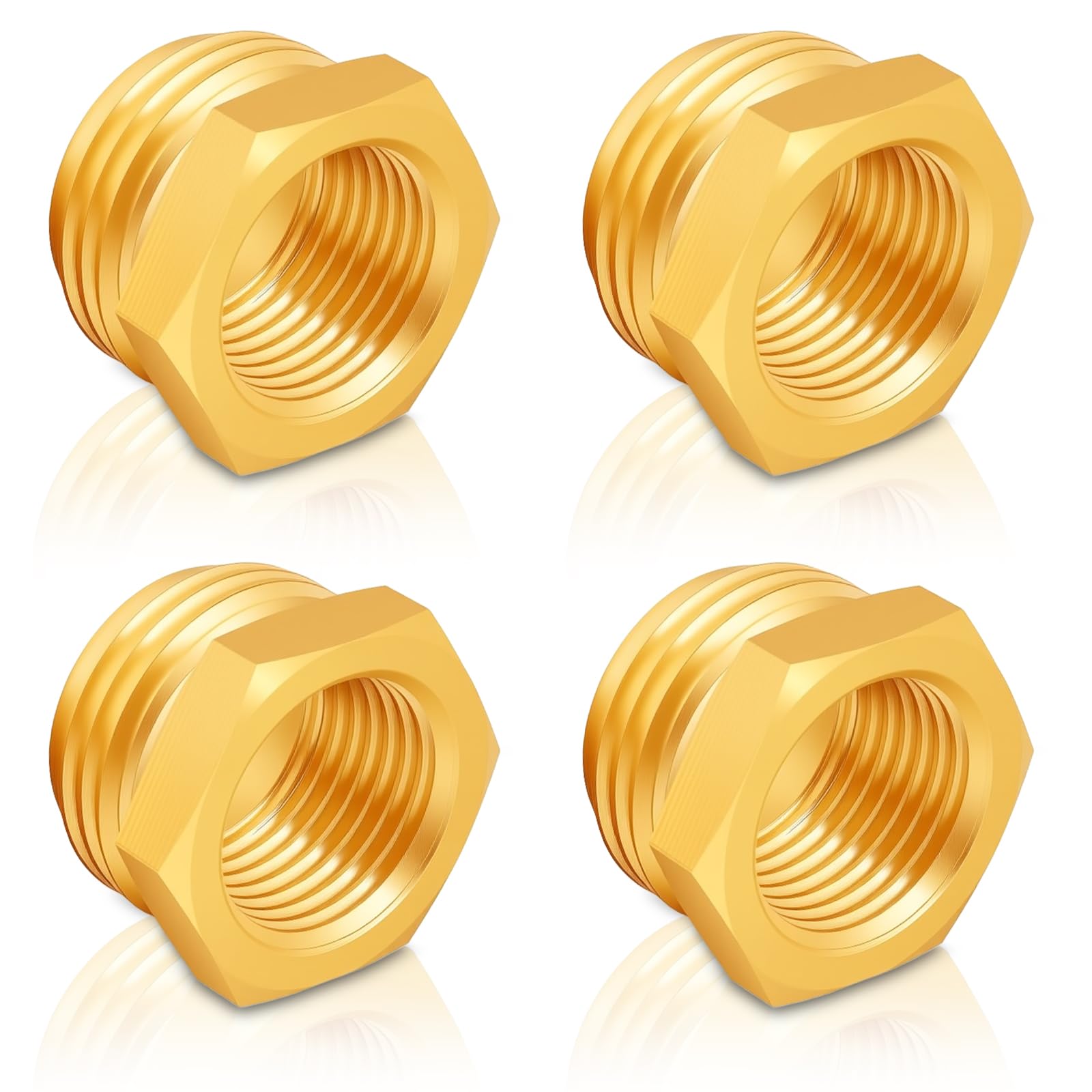 Connecteur tuyau d'arrosage laiton 1,9 cm GHT mâle raccord fileté 1,27 cm NPT femelle