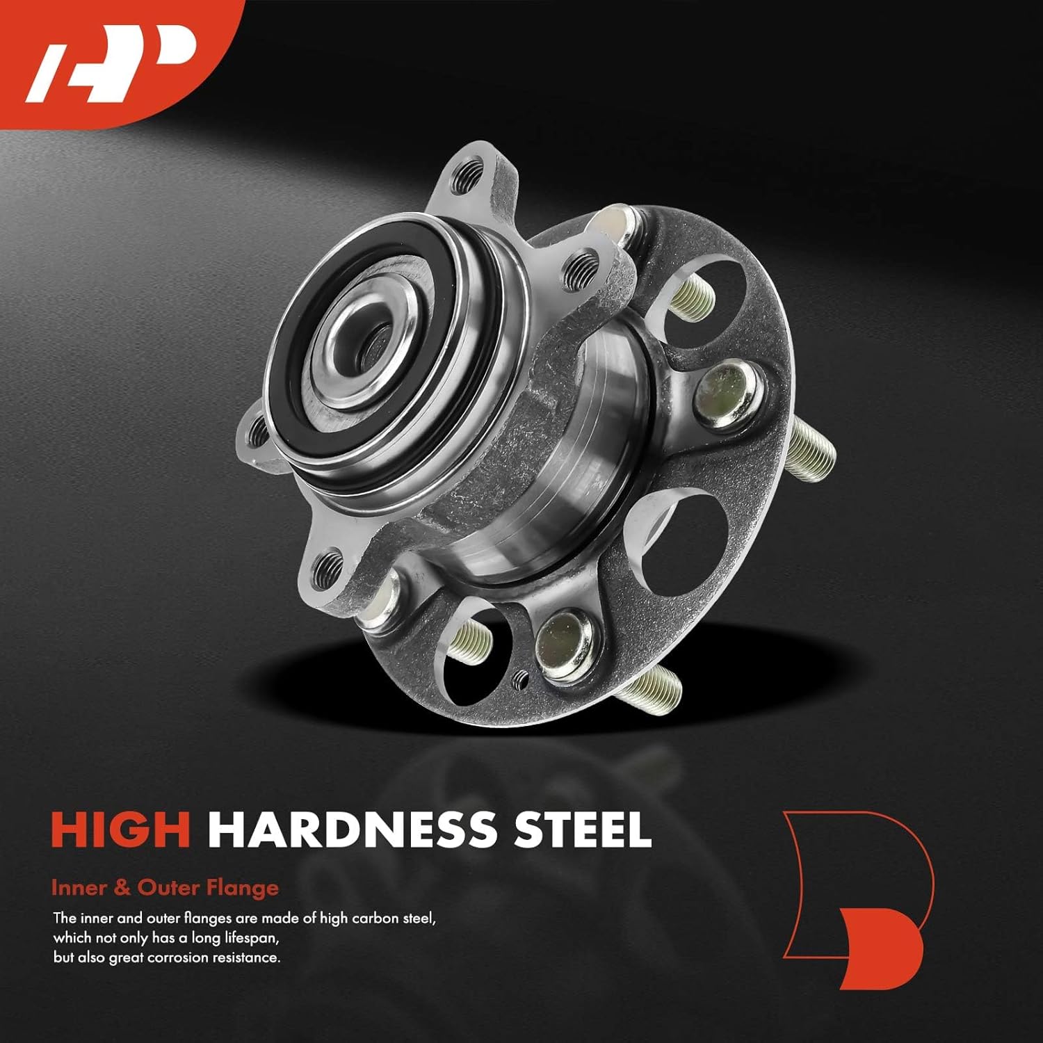 A-Premium Rear Wheel Bearing and Hub Assembly with 5-Lug Compatible with Honda Civic 2012 L4 1.8L