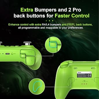 8Bitdo Ultimate 2 Wireless Controller for Windows/Android/Steam (Green)
