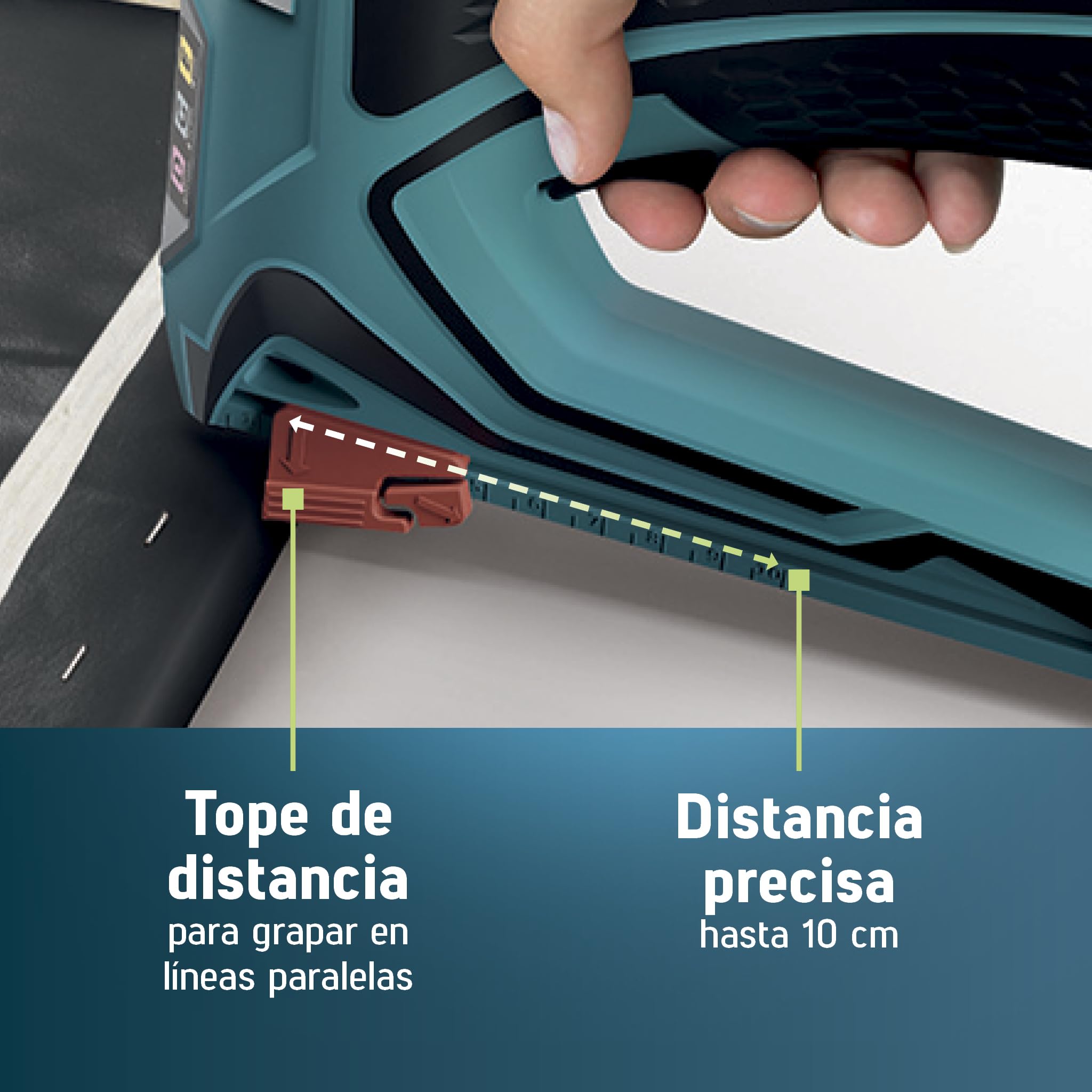 NOVUS TOOLS Juego de grapadora eléctrica J-151 con 1200 grapas, grapadora profesional y pistola de clavos con regulación de la fuerza de impacto, tope de distancia y mecanismo de carga inferior