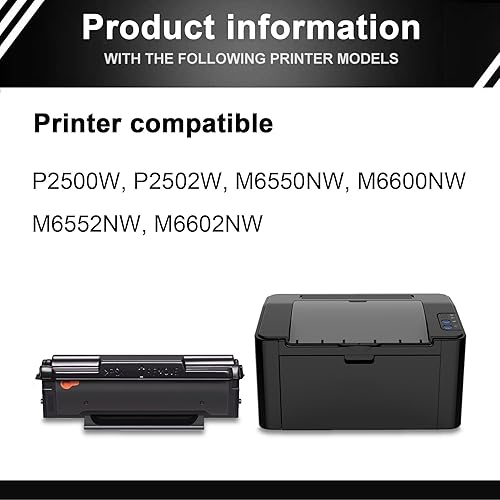 Miniatura 2 de PB-210 PB211 - Cartucho de tóner negro - Bigsp compatible con PB210 PB-211 Cartucho de tóner de repuesto para P2500W P2502W M6550N M6600NW M6552NW