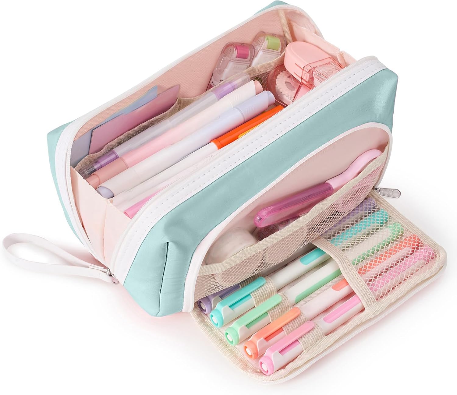 Amazon.com: Sooez Big Capacity Pencil Case, Extra Large Pencil Pouch ...