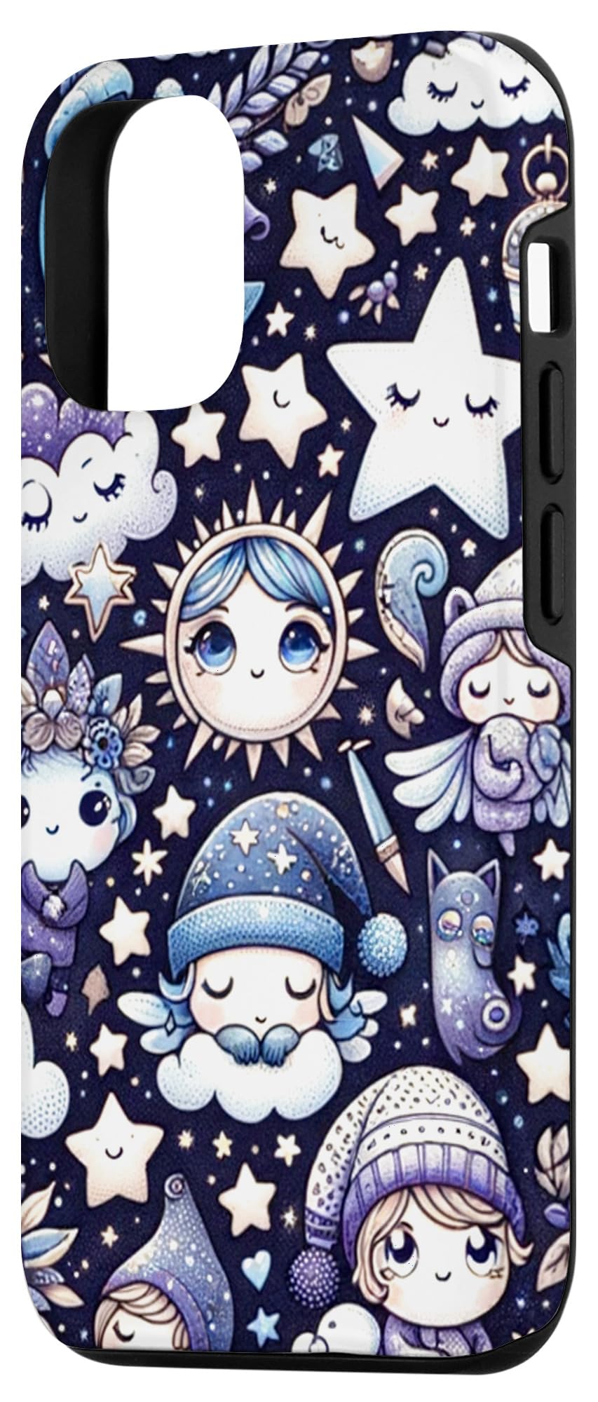 iPhone 14 Pro Midnight Reverie - Captivating Starry Night Adorable Case - Image 2