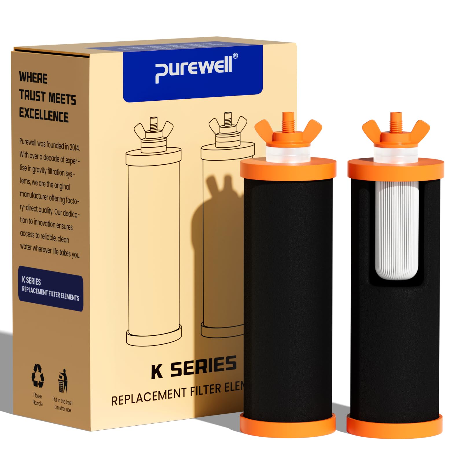 Filtre anti fluorure Purewell PF-5 éliminer le goût de chlore de votre eau par gravité