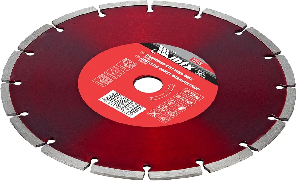 MTX Disco de Corte Diamantado Segmentado 230 x 2,4 x 22,2 mm – Linha Premium para Corte Seco em Mármore, Cerâmica e Pedra