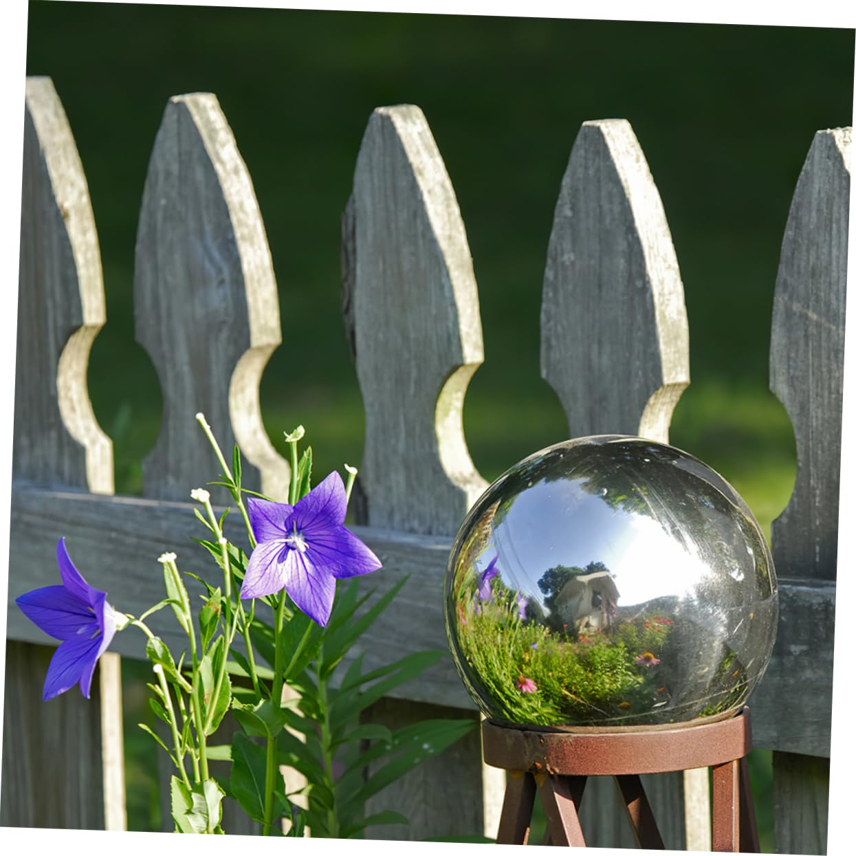 Gazing Riflettente Acciaio Inossidabile Sfera Decorativa Per Giardino e Fotografia Perfetta Per Interni Ed Esterni