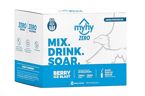 MYHY Mezcla de hidratación líquida ZERO - Porciones individuales (baya, 50 unidades)