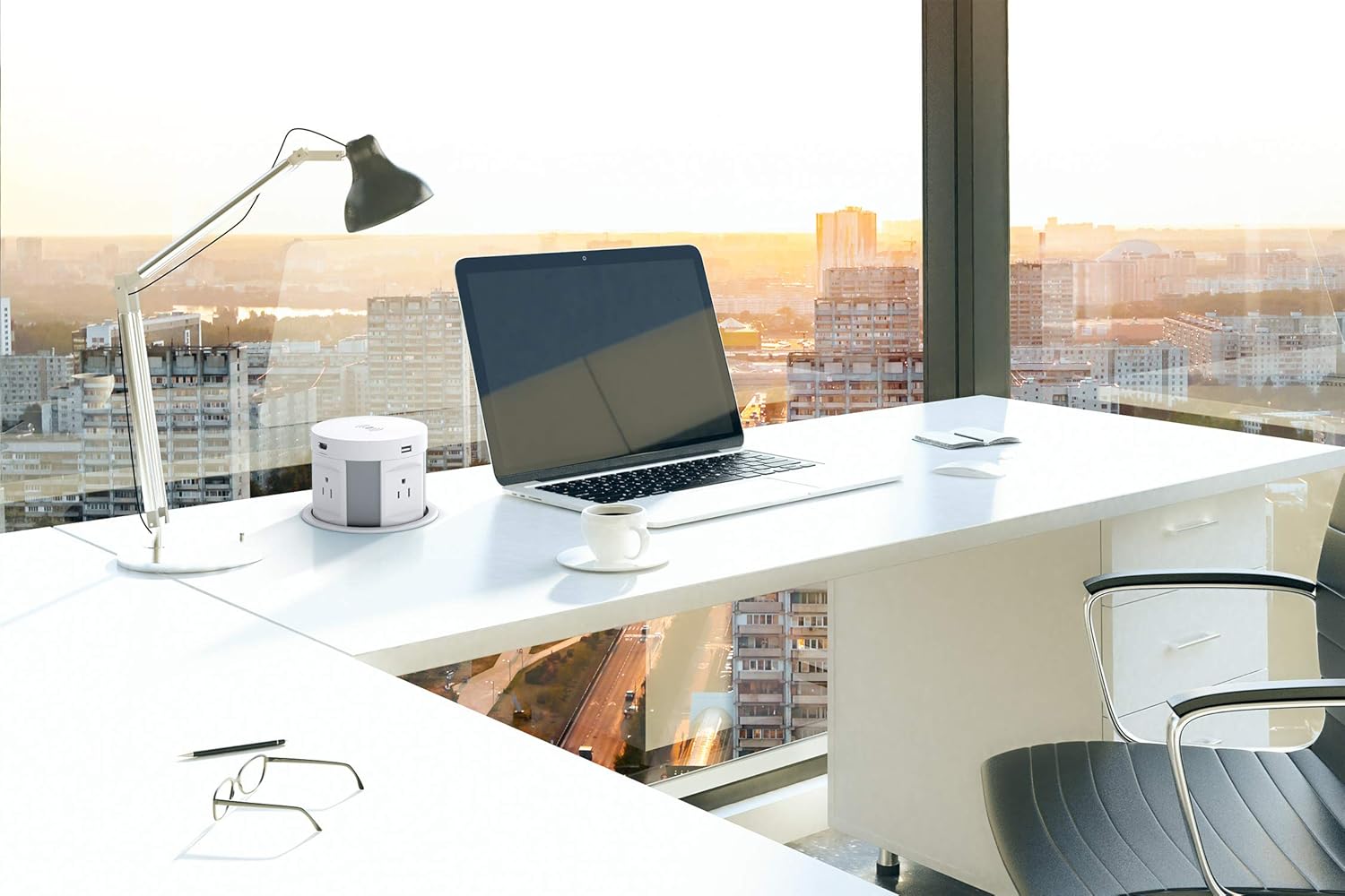 Fеаturеd Prоduсt Automatic Pop Up Outlet, Hidden Recessed Outlet, Power Strip Power Socket with Wireless Charger USB Charging Station, 4US Plug+2USB+1RJ45 Port+1HDMI Port for Ofiice Conference Kitchen