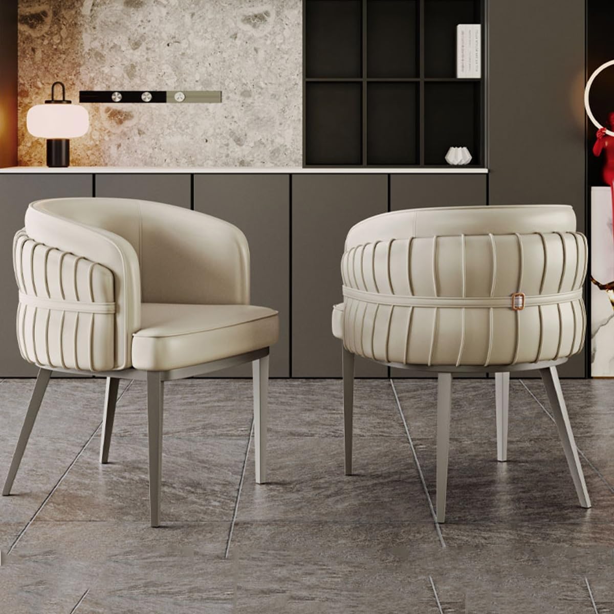 Mid Century Funky Reception Chairs Davenport Mid-Century Modern