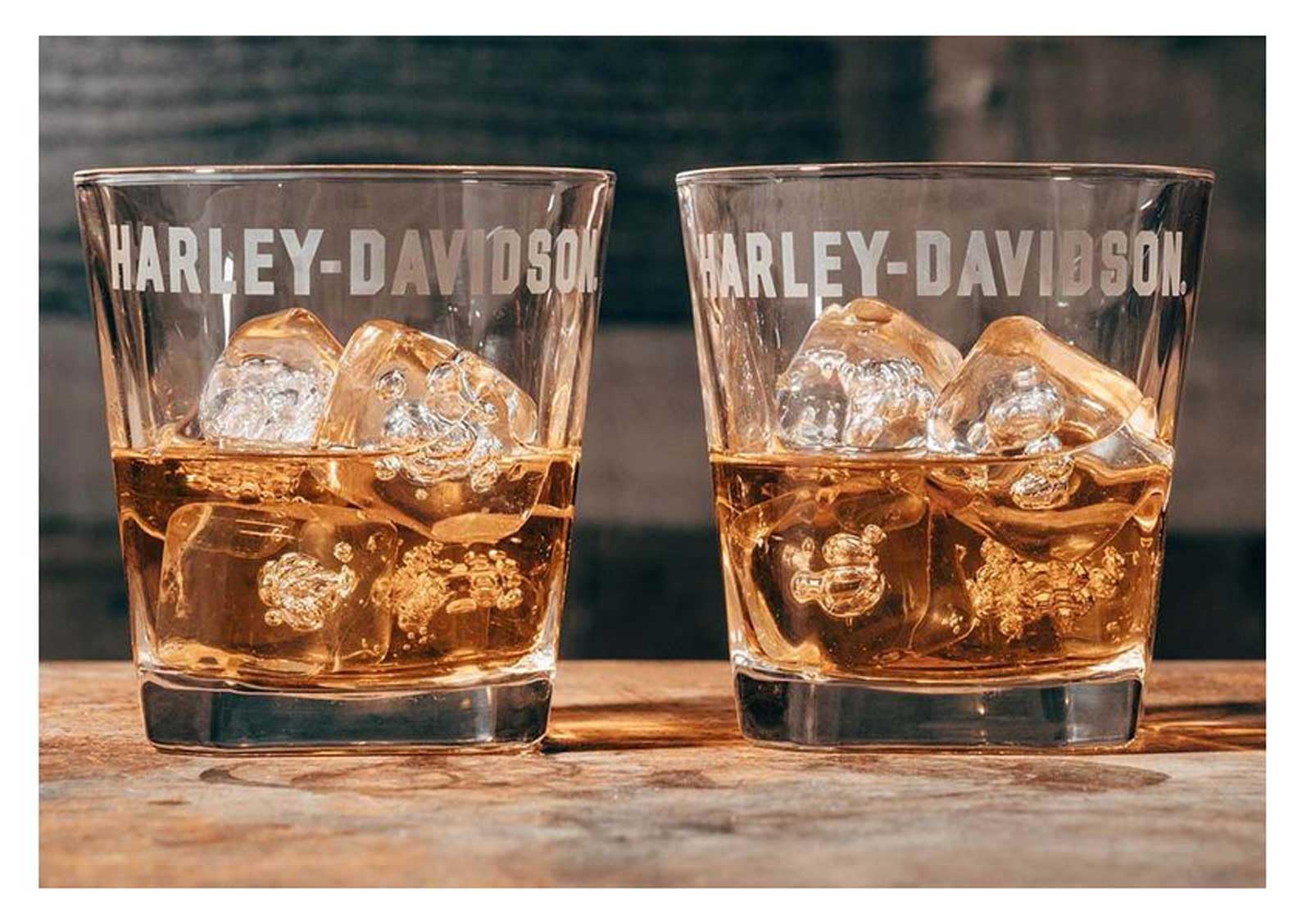 Harley-Davidson H-D Etched Rocks Gläser Set (2 Stk.)