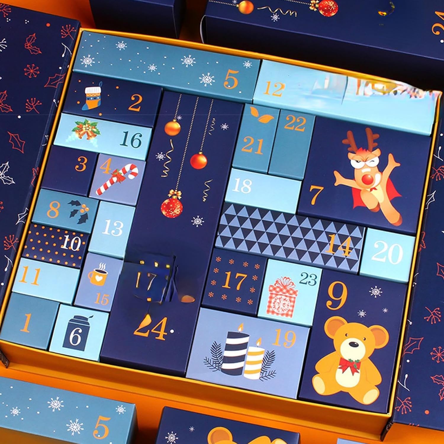 Amazon.co.jp: 自分を満たす空のアドベントカレンダー 箱 24個の