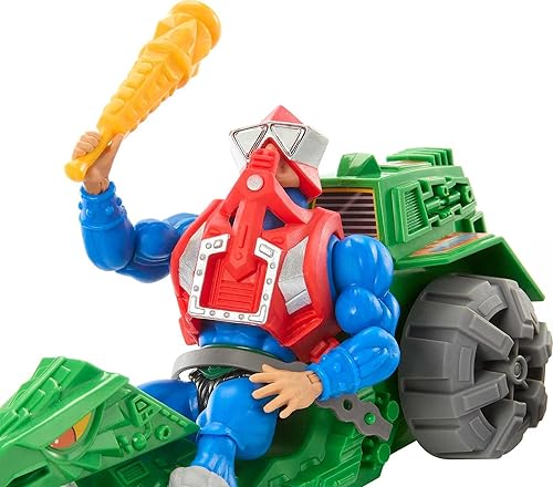 Miniatura 4 de Masters of the Universe Origins Figura de acción y vehículo, destripador de tierra y Mekaneck, juguete MOTU inspirado en los años 80 con accesorios