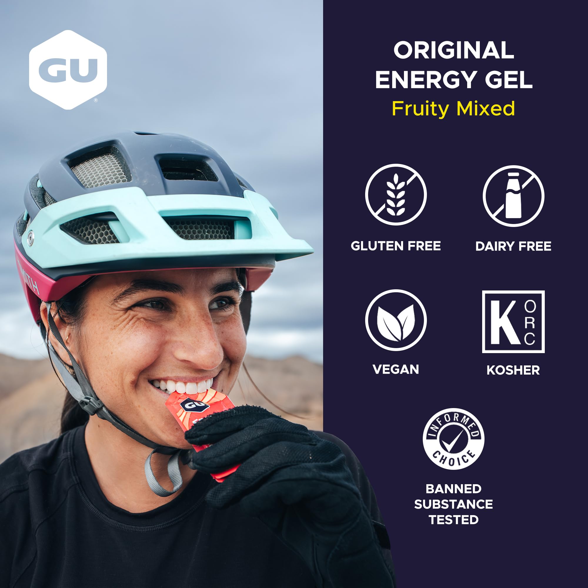 GU Energy, Original Energy Gels, Assorted Fruity Flavors - 24 Count — Amazon image 3