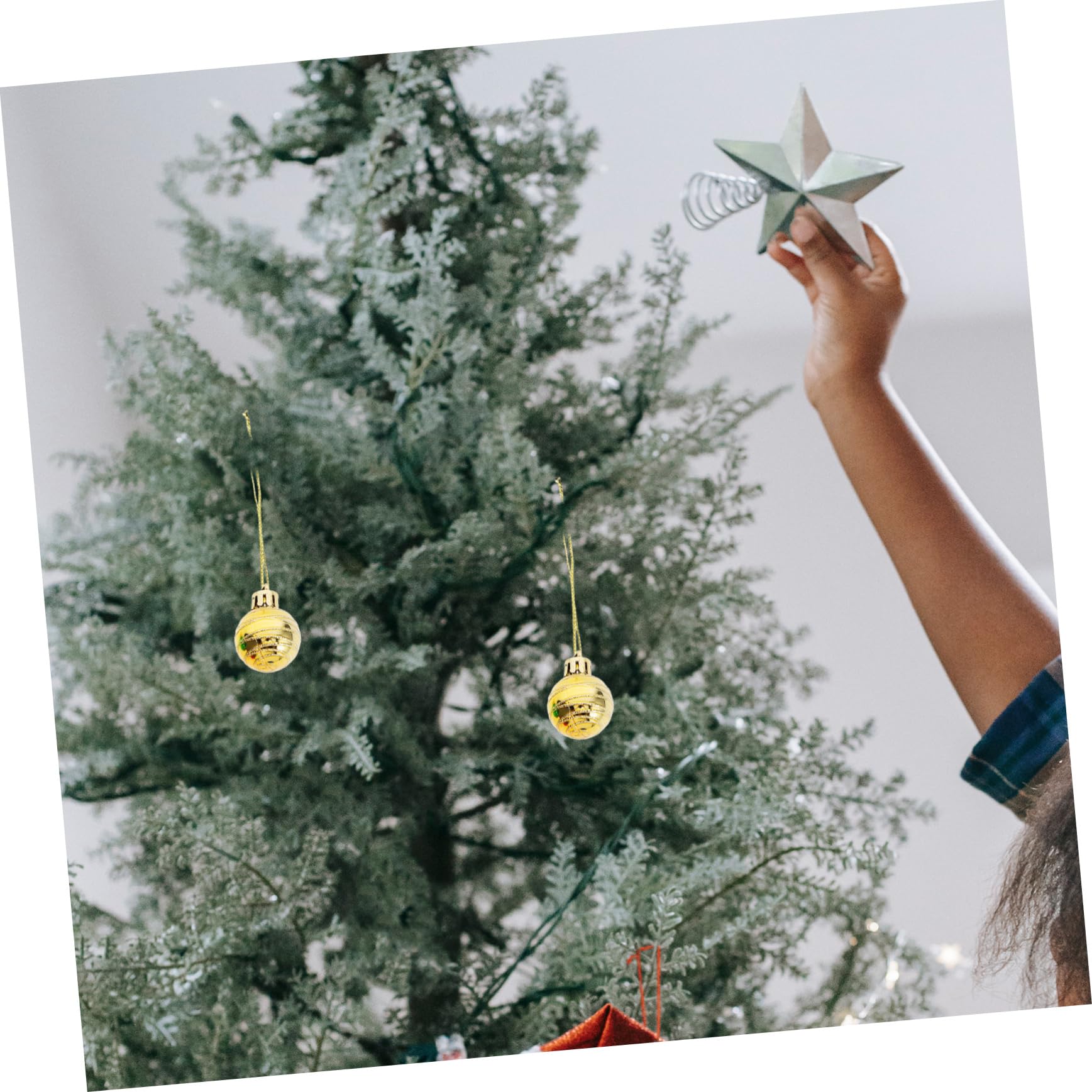 12stücke Weihnachtsbaum Dekorationen Glitzernden Kugeln Hängende Ornamente Für Festliche Feierlichkeiten Für Weihnachtsbaum Und Party-Dekorationen
