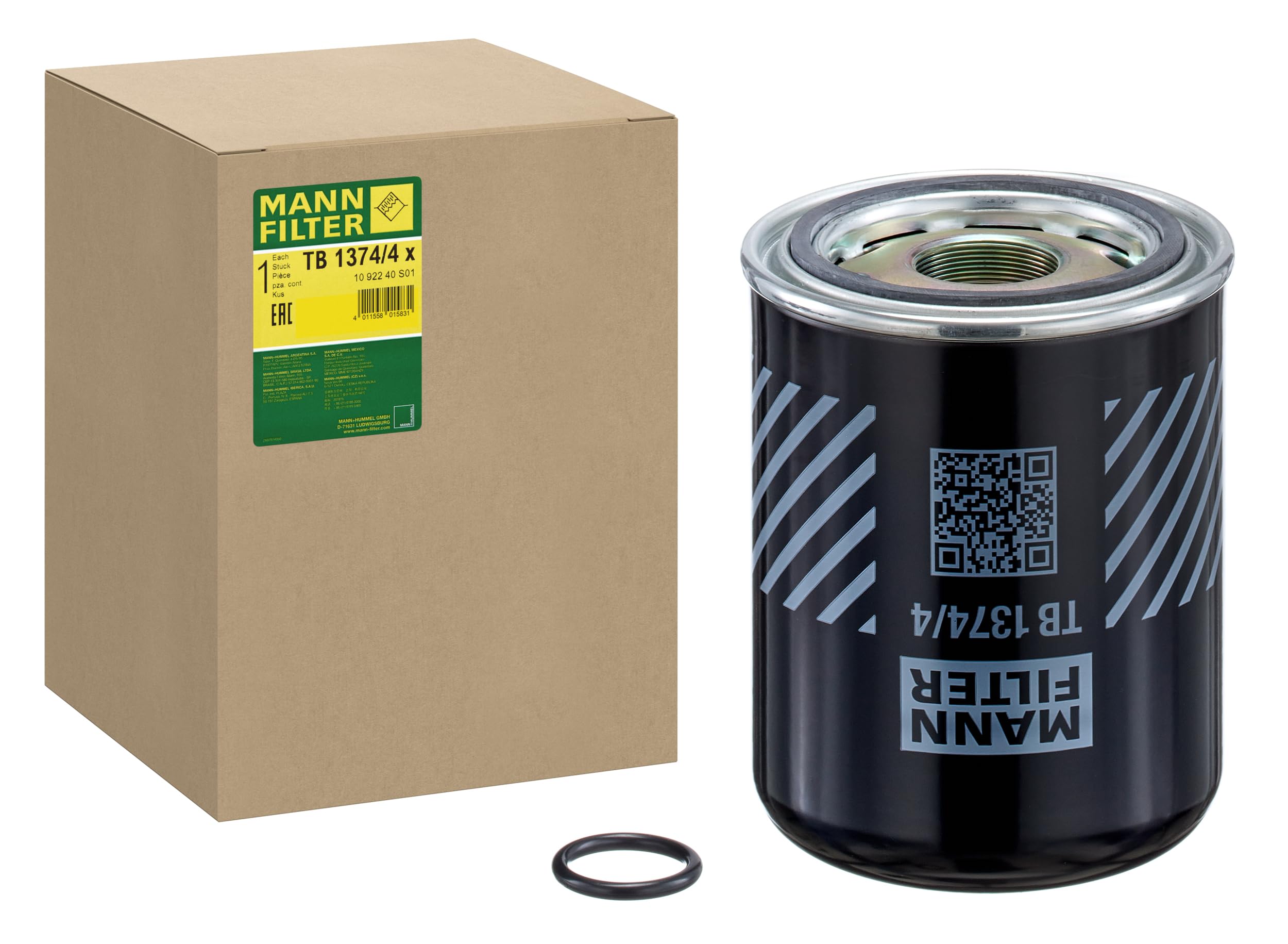 MANN-FILTER TB 1374/4 x Lufttrockner-Kartusche - für Lkw + Busse