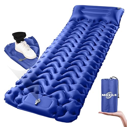 Sleeping Pad, Ultralight Inflatable Sleeping Pad for Camping, Built-in Pump,