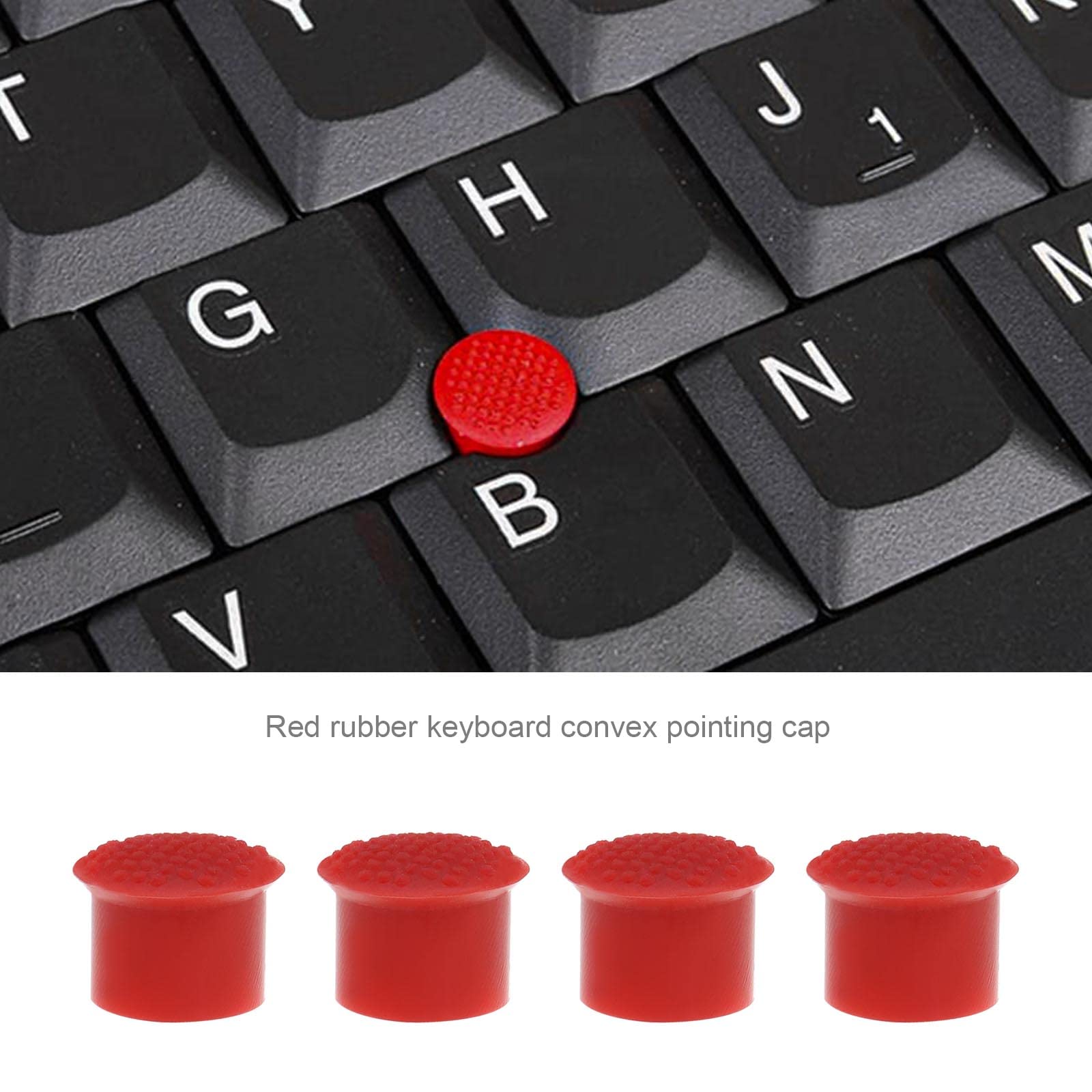 10 szt. gumowej klawiatury TrackPoint czerwona nasadka z miękką kopułą i krawędzią wskaźnik laptopa kompatybilna z Lenovo ThinkPad X270/X260/X250/X240s/X240/X230s