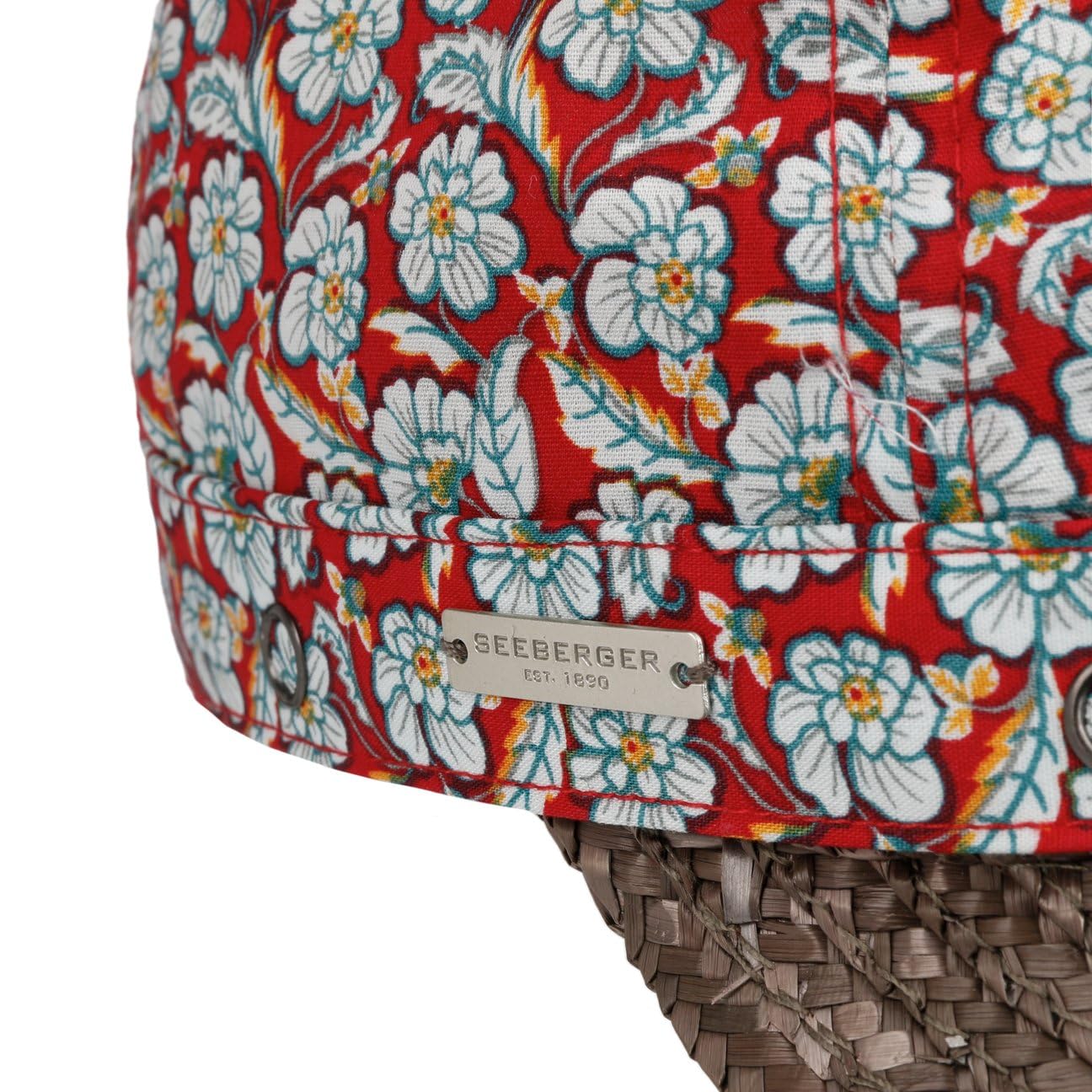 Seeberger Mariva Flower Cap Visor Sonnenvisor Damencap Sonnencap Sommercap Damen - mit Schirm Sommer Frühling-Sommer