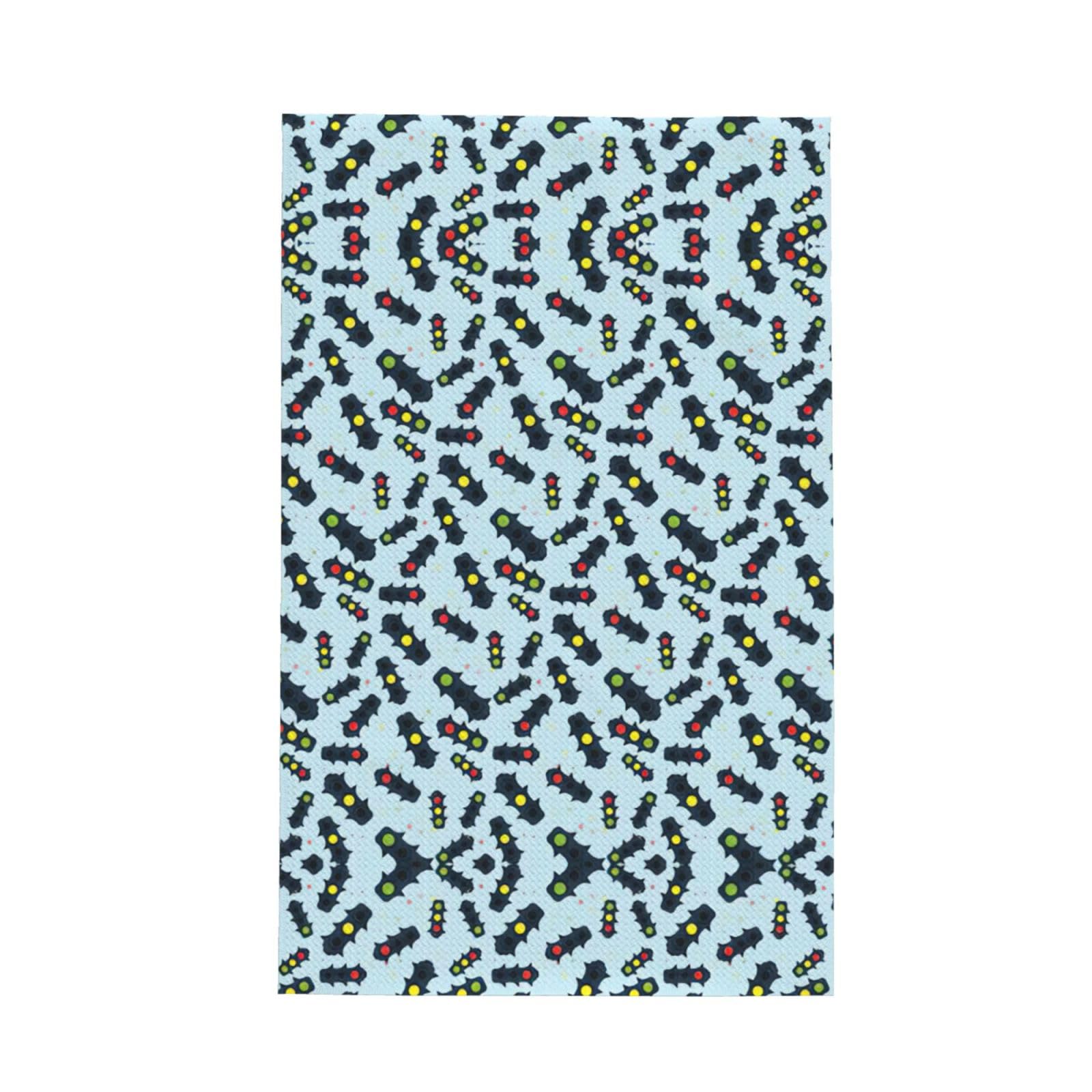 Uusnwaa Traffic Light Printed Waffle Microfiber Kitchen Towels
