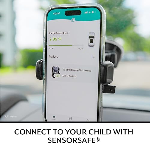 Miniatura 4 de Evenflo Gold Revolve360 Extend - Asiento giratorio para automóvil todo en uno con SensorSafe (rosa ópalo)