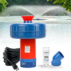 220V, Aerador Chafariz Piscicultura 1.1kW, Bomba de Circulagad, 30 m³/h, com fio de 30m, Sistema de Aeração de Fonte Flutuante, Bomba de Água Aeradora para Lagos, Aerador com Lagos Grandes E Pequenos