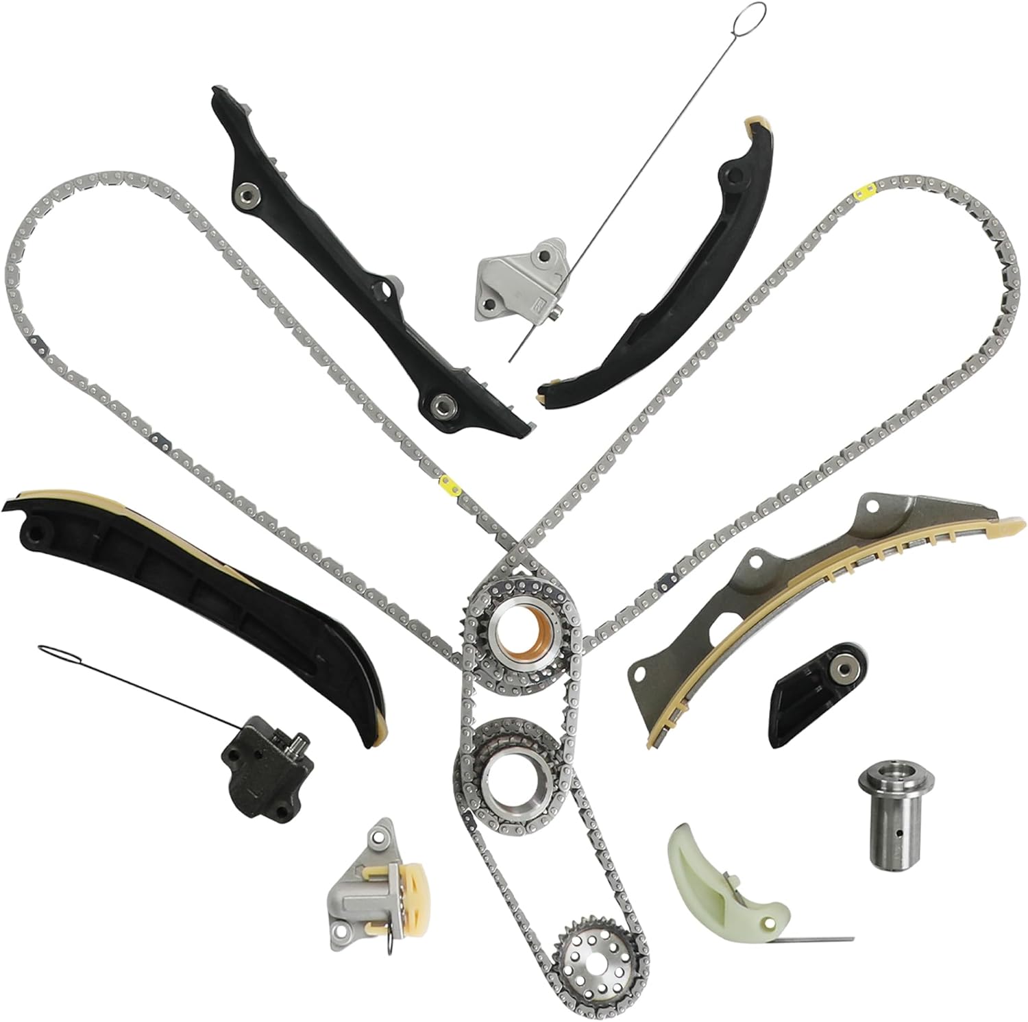 2016-2024 3.6L Engine Rebuild Overhaul Kit Timing Chain Camshaft Rocker Arm Lifter Fit For Chrysler Pacifica Voyager Dodge Durango Jeep Gladiator Grand Cherokee Wrangler Ram Promaster 1500 2500 3500