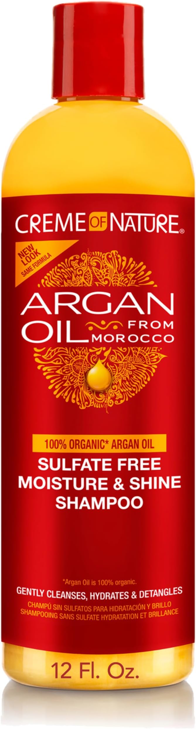 Argan Oil Moisture And Shine Sulphate Free Hair Shampoo, 354 ml, Clear