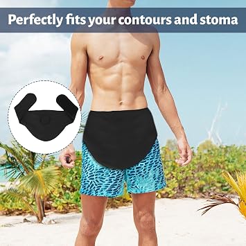 Stoma Bag Covers,Stoma Belt,Adjustable Stoma Bag Covers,Stoma Bags,Moisture Wicking Fabric Ostomy Belt,Machine Washable Colostomy Bags for Women & Men